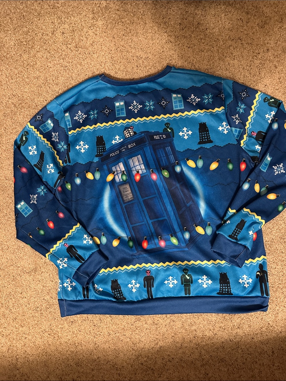 Dr. Who TARDIS Crewneck Sweater